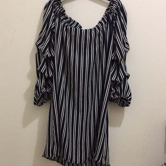 Guess striped top (sz lg) - Picture 2 of 7